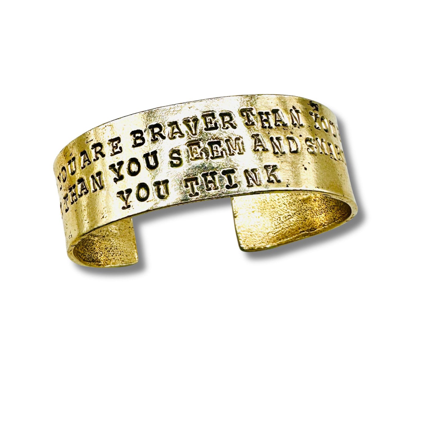 Remember You Are Braver Than You Think Cuff