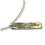 "If We are in Each Other's Dreams We Can Be Together All The Time" Hand Stamped Necklace