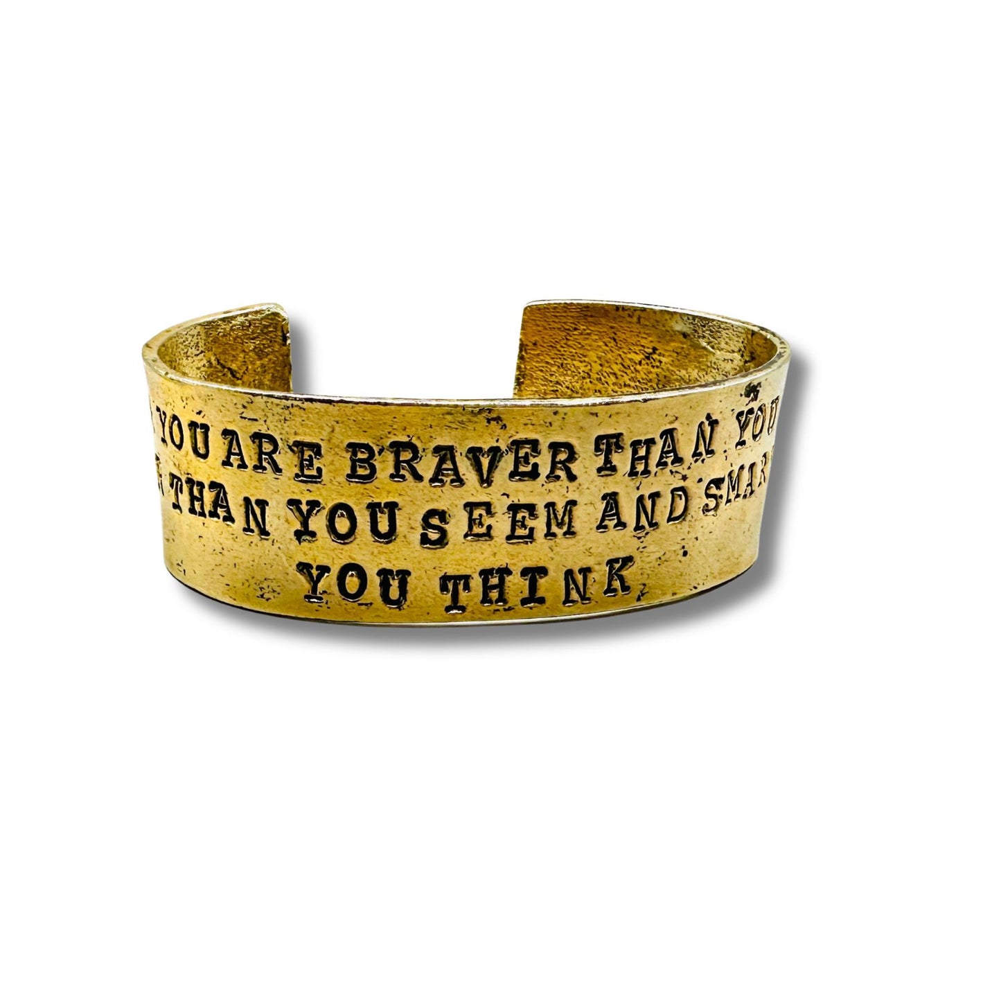 Remember You Are Braver Than You Think Cuff