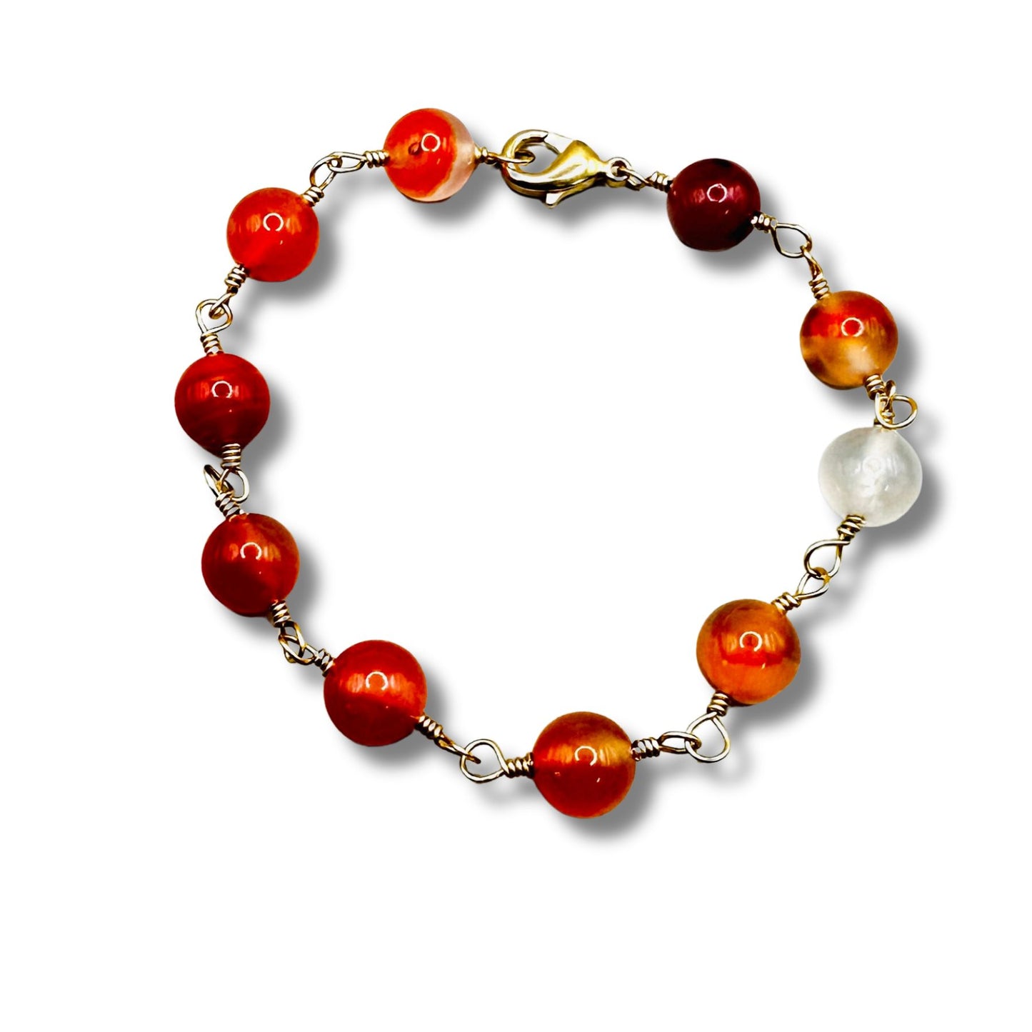Vintage Coin Gemstone Convertible Necklace, Bracelet, Layering Piece