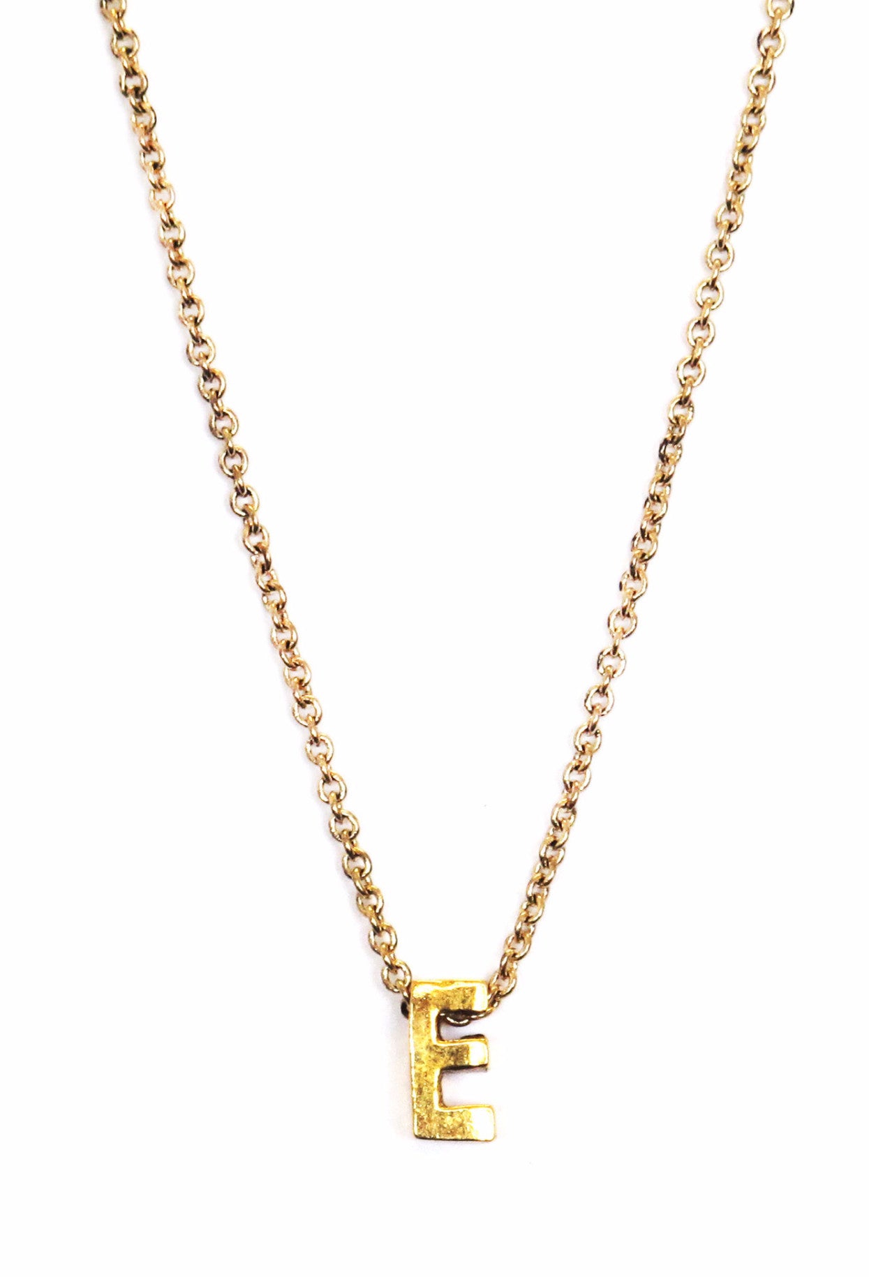 Bold Block Initial Necklace