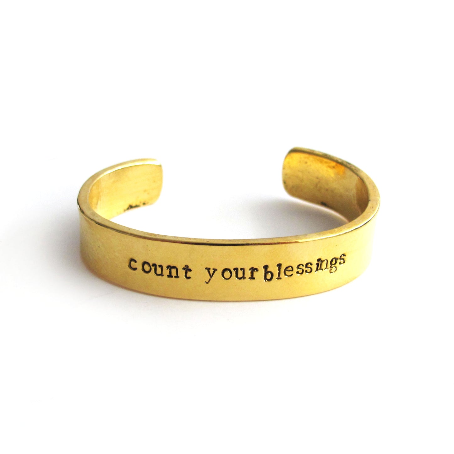 Count Your Blessings Hand Stamped Cuff