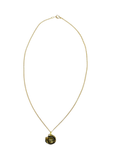 Vintage Dog Wax Seal Pendant Necklace