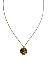 Vintage Cherry Wax Seal Pendant Necklace