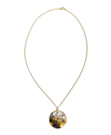 Flower Amethyst Locket Necklace
