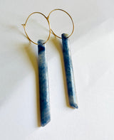 Natural Blue Adventurine Drop Earrings
