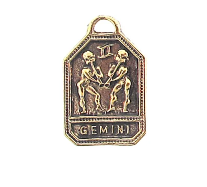 Zodiac Square Charm Necklace