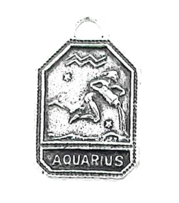 Zodiac Square Charm Necklace