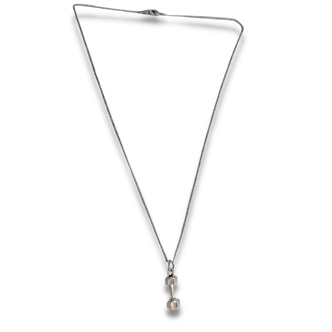 Dumbbell Charm Necklace