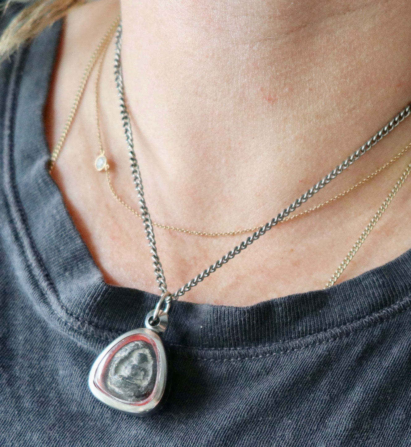 Mantra One of a Kind buddha Necklace
