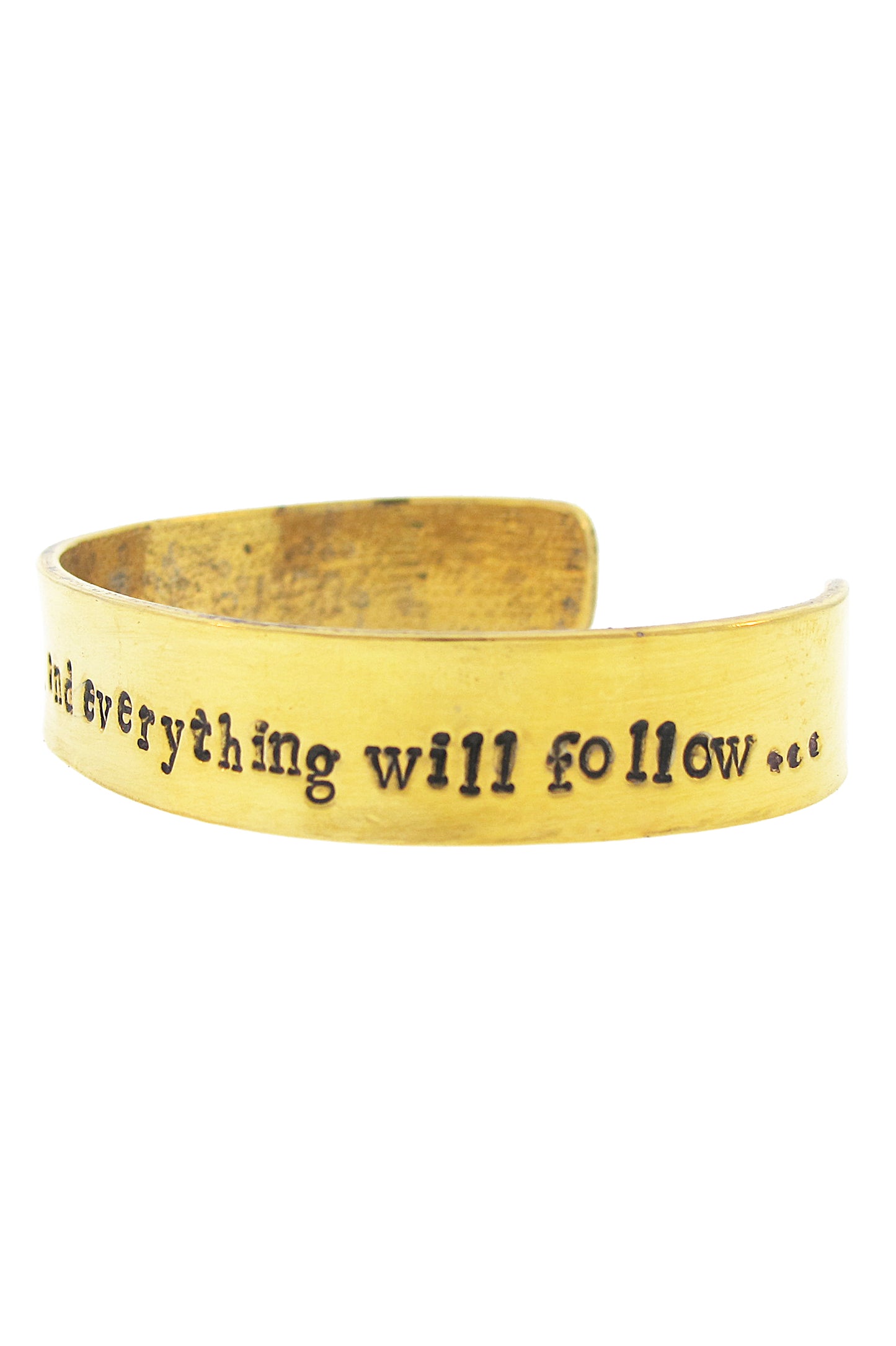 Free Your Mind Hand Stamped Cuff