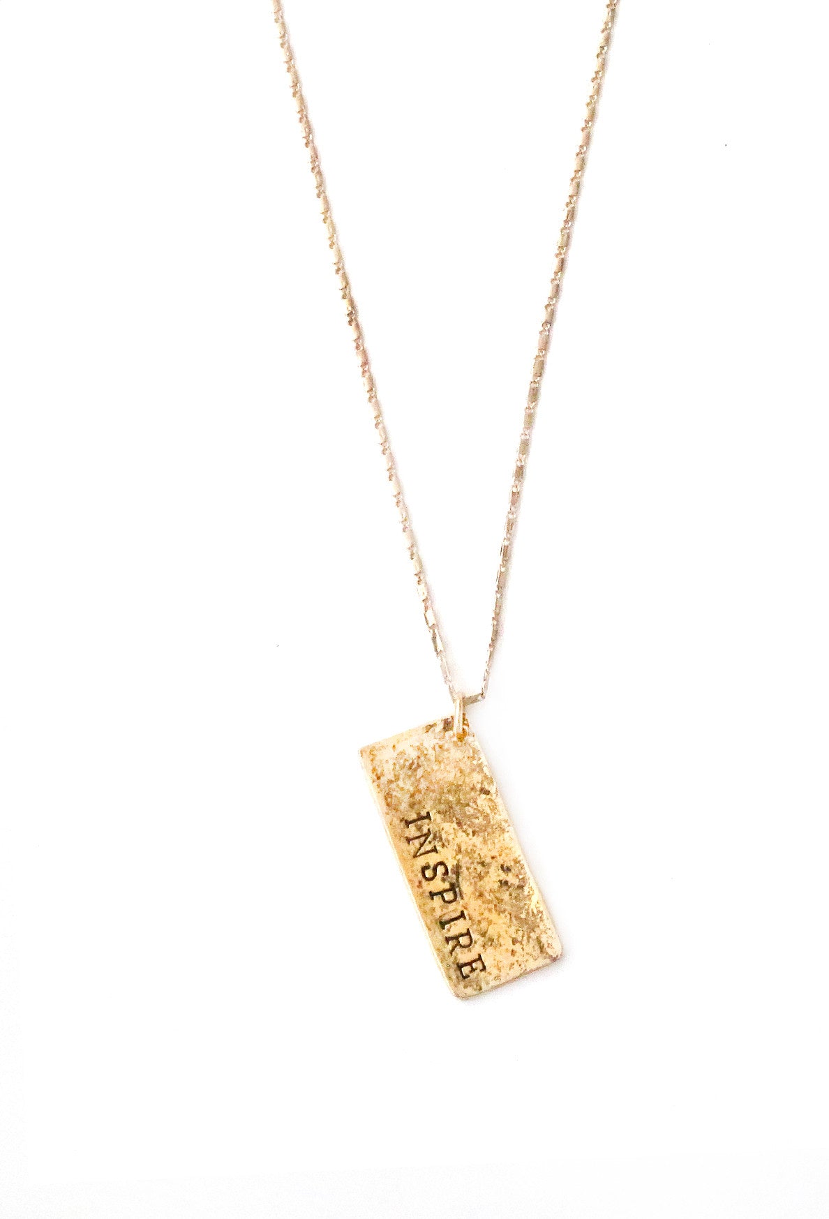 Inspire Hand Stamped Necklace