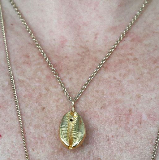 Layering Gold Shell Necklace