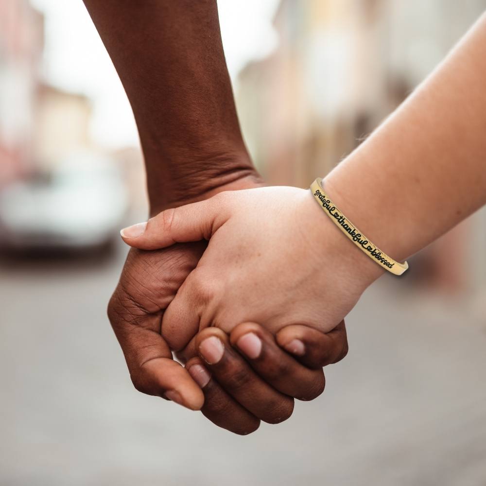 beaded opalite necklace with coin