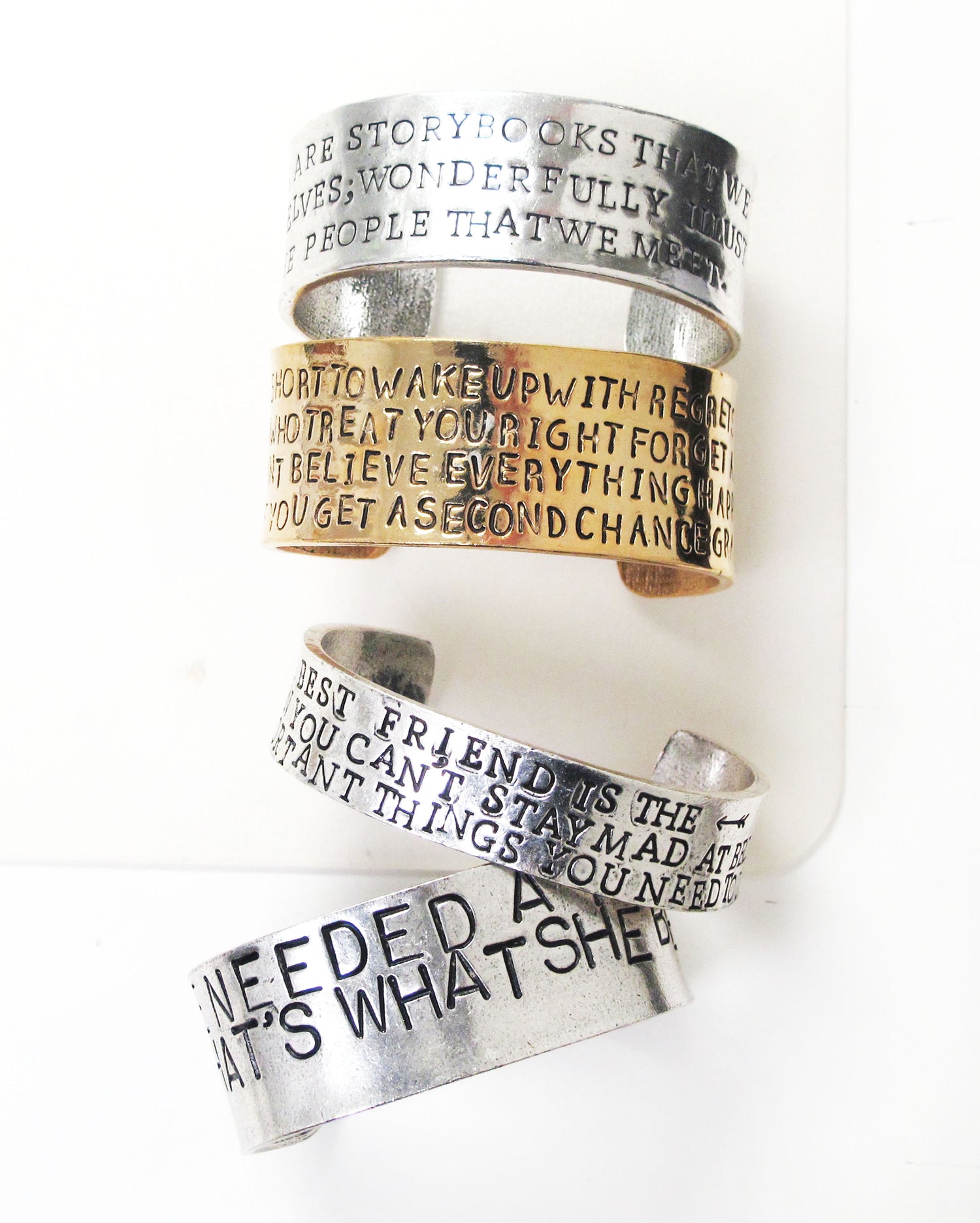 Say Yes To New Adventures Hand Stamped Cuff – Alisa Michelle