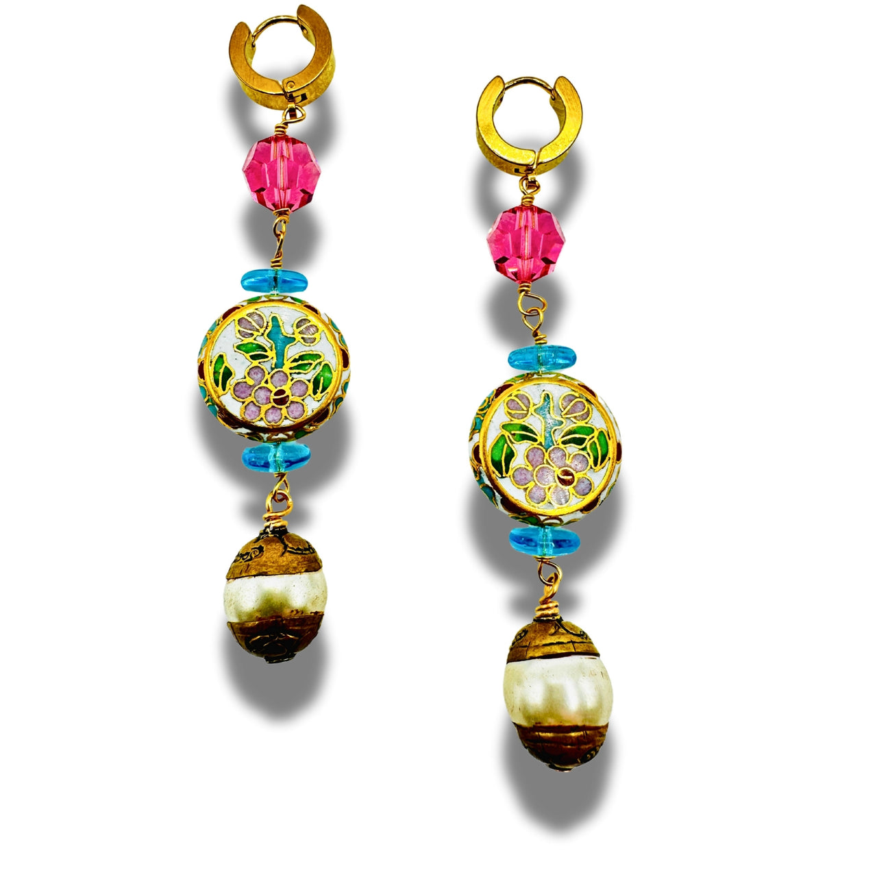 Boho Bloom Dangle Drop Duster Earrings