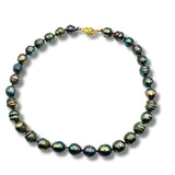 Genuine  Black Pearls Beaded Hand Knotted Statement Necklace