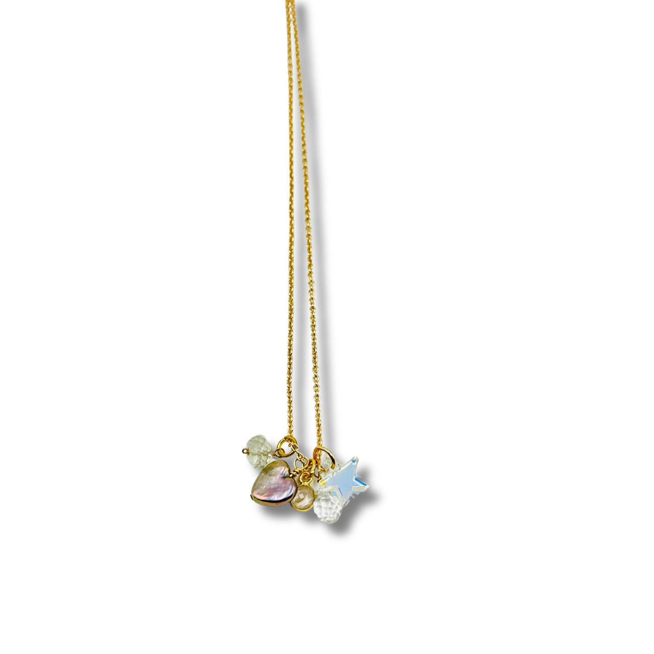 Rosie Gemstone Drop Charm Necklace