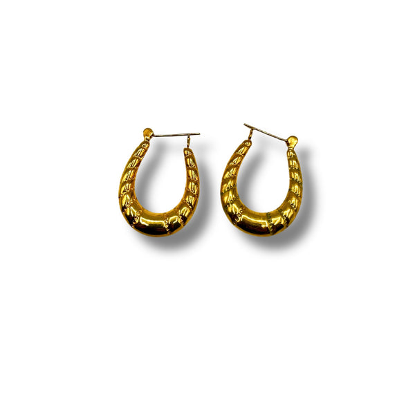 Alanna Sterling Silver Gold Plated Hoop Earrings