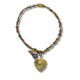 Colorful Rainbows Chain Convertible Necklace, Bracelet, Layering Piece