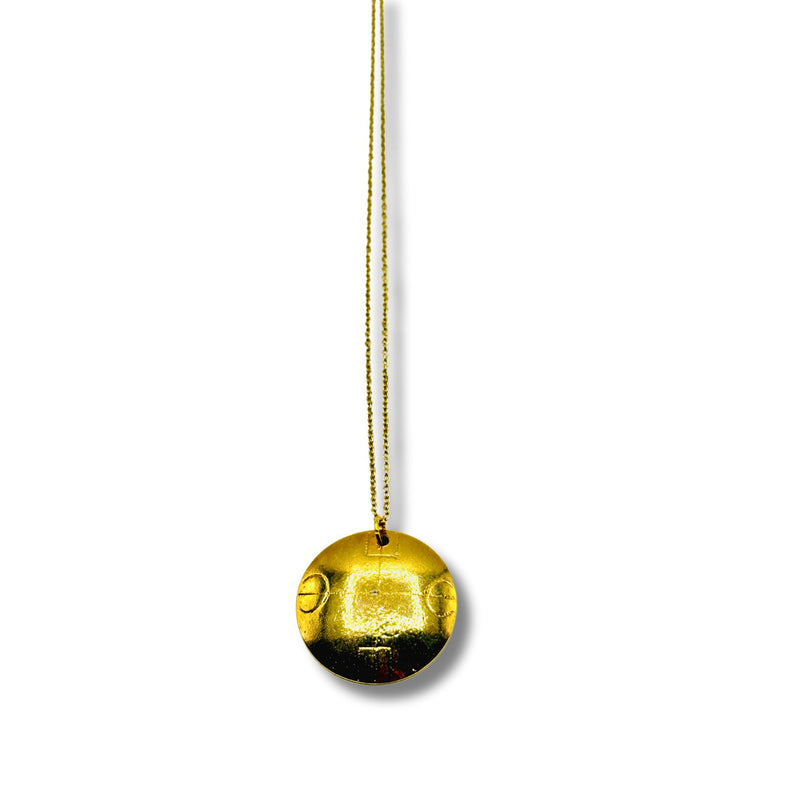 To Guard Against Wrath' Gold Rune Necklace
