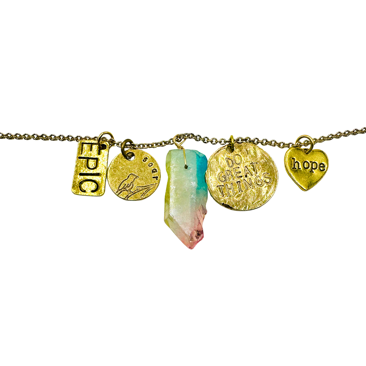 Everything Is Going To Work Out – Quartz Crystal Talisman Necklace