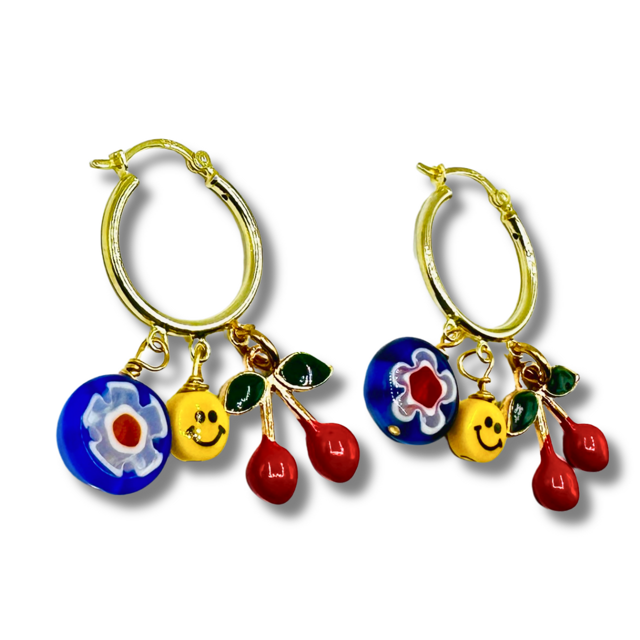 Happy Cherry Pie Gold Filled Dangle Earrings