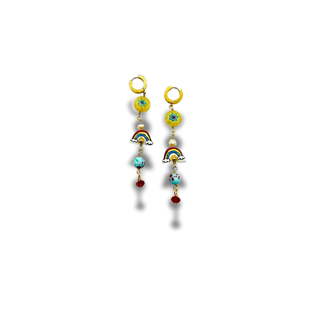 Rainbow Madness Dangle Drop, Duster Earrings