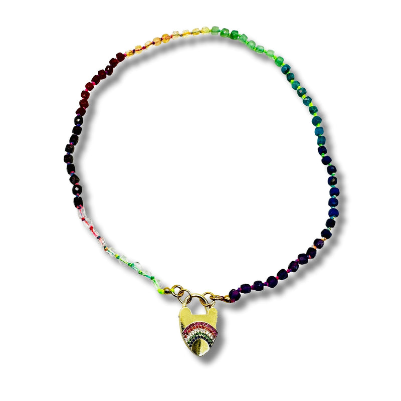 Chakra Cascade Resort Chain Convertible Necklace, Bracelet, Layering Piece