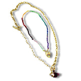 Chakra Cascade Resort Chain Convertible Necklace, Bracelet, Layering Piece