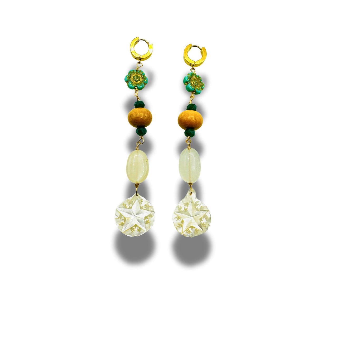 Mother of Pearl Marvels Dangle Drop, Duster Earrings