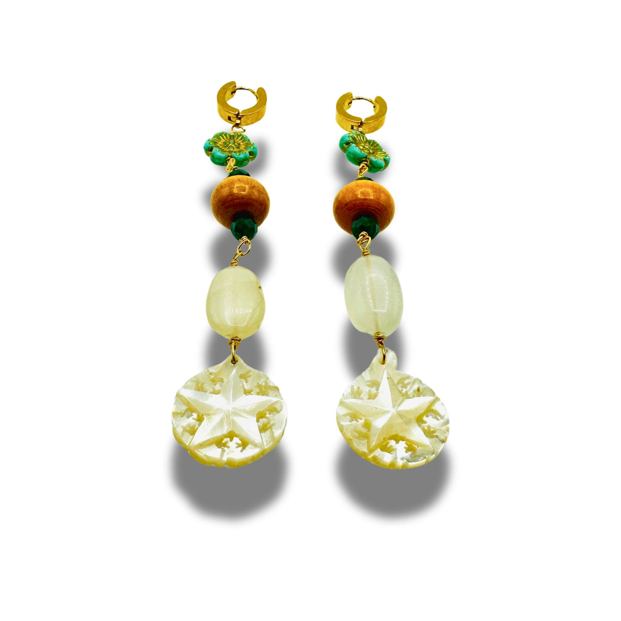 Mother of Pearl Marvels Dangle Drop, Duster Earrings