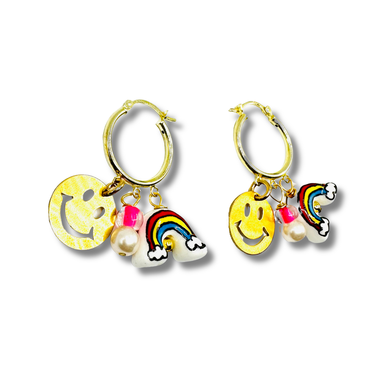 Happiness and Rainbows Gold Filled Dangle Earrings