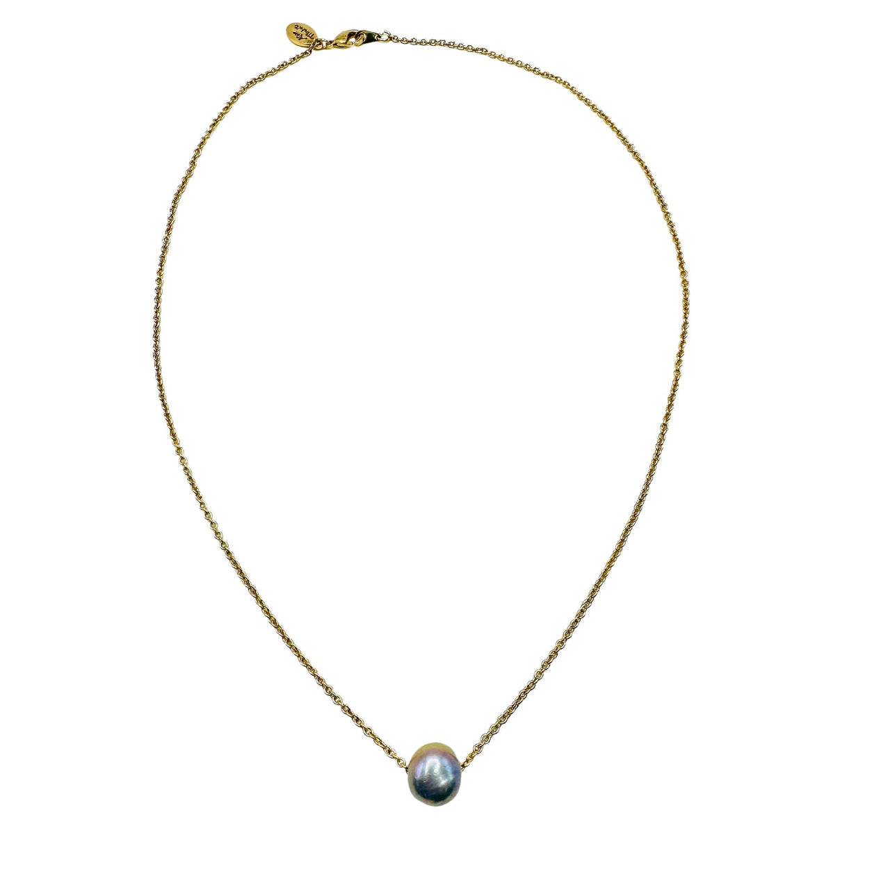 Peacock Blue Timeless Pearl Necklace