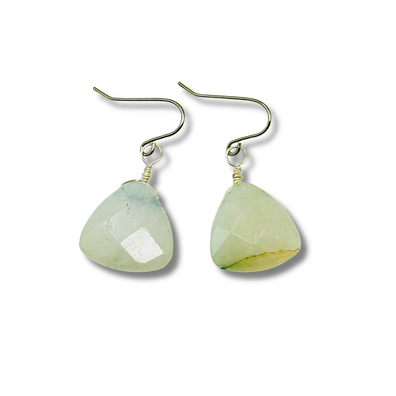 Light Blue Quartz Drop Earrings