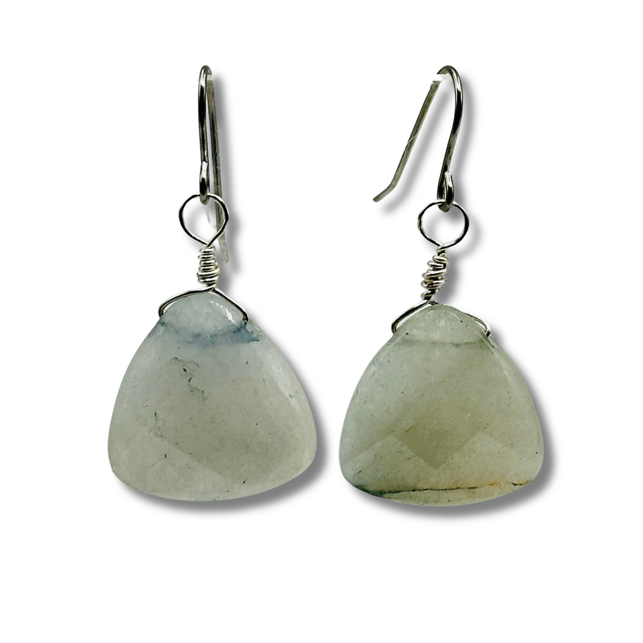 Light Blue Quartz Drop Earrings