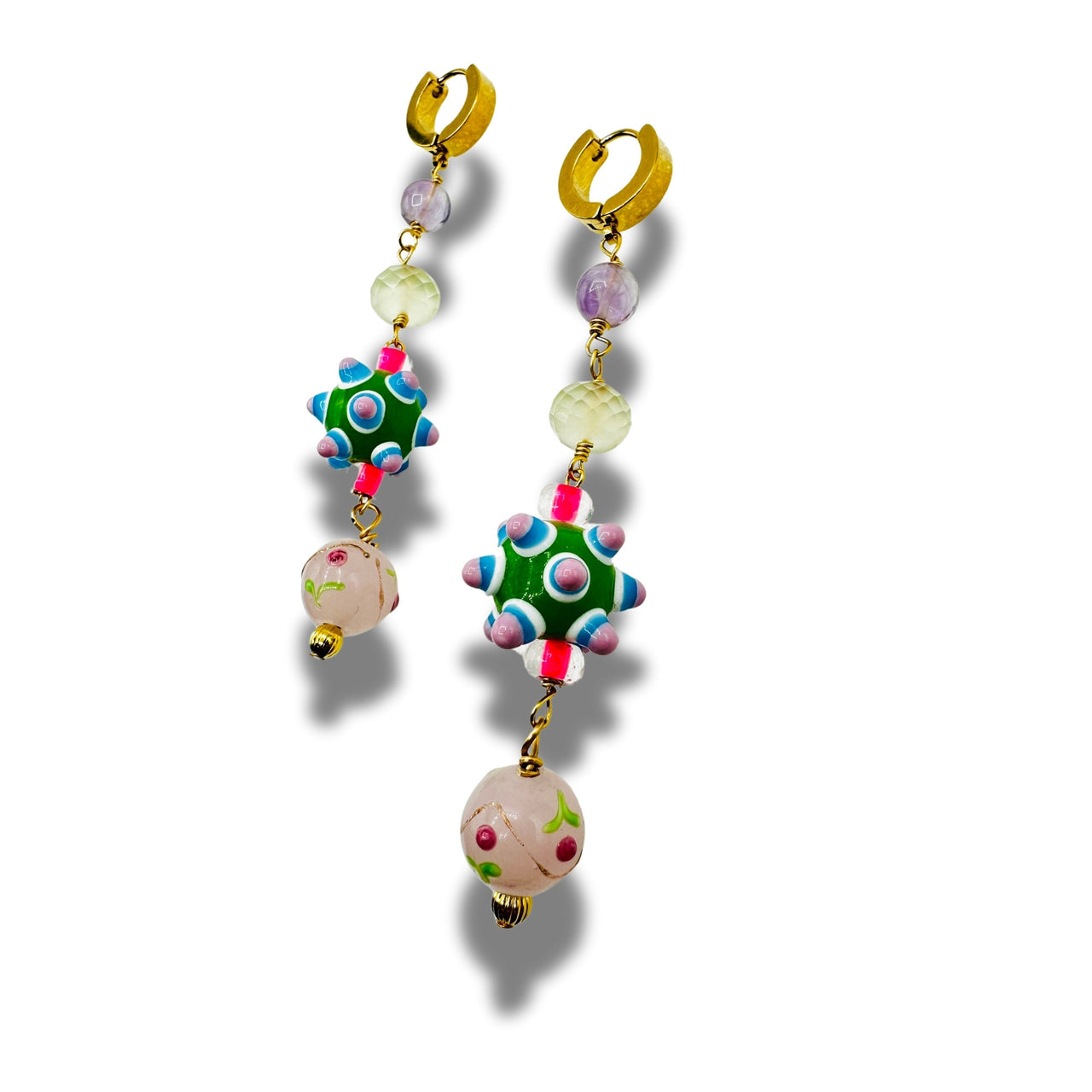 Funky Stars Dangle Drop, Duster Earrings