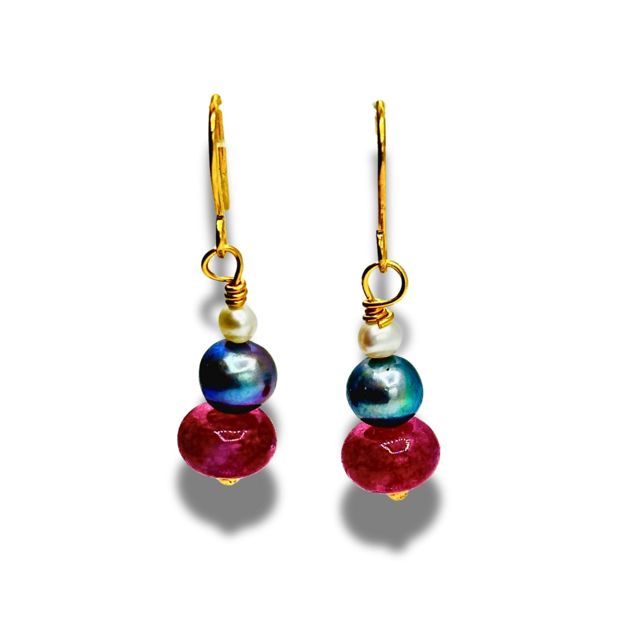 Glimmering Gems Dangle Earrings