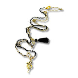 Midnight Sparkle Chain Convertible Necklace, Bracelet, Layering Piece