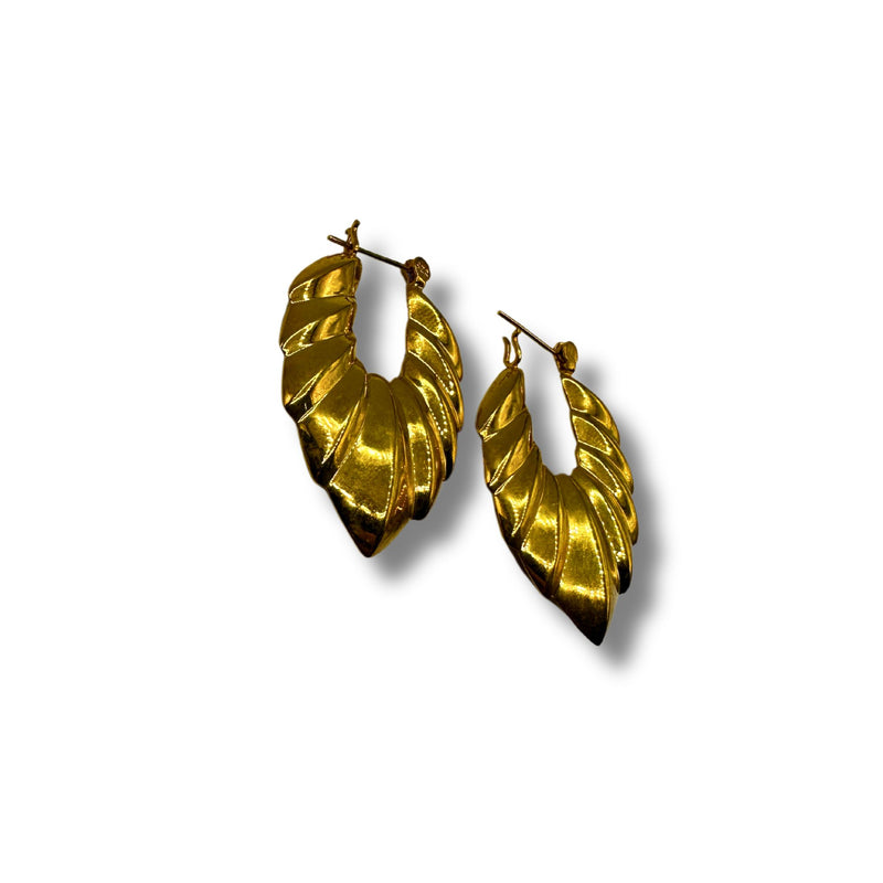 Kyle Sterling Silver Gold Plated Hoop Earrings