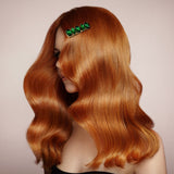 Handmade Multi Shaped Emerald Rhinestone Hair Clip