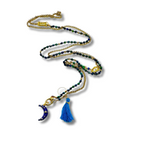 Blue Moon Enamel  Chain Convertible Necklace, Bracelet, Layering Piece