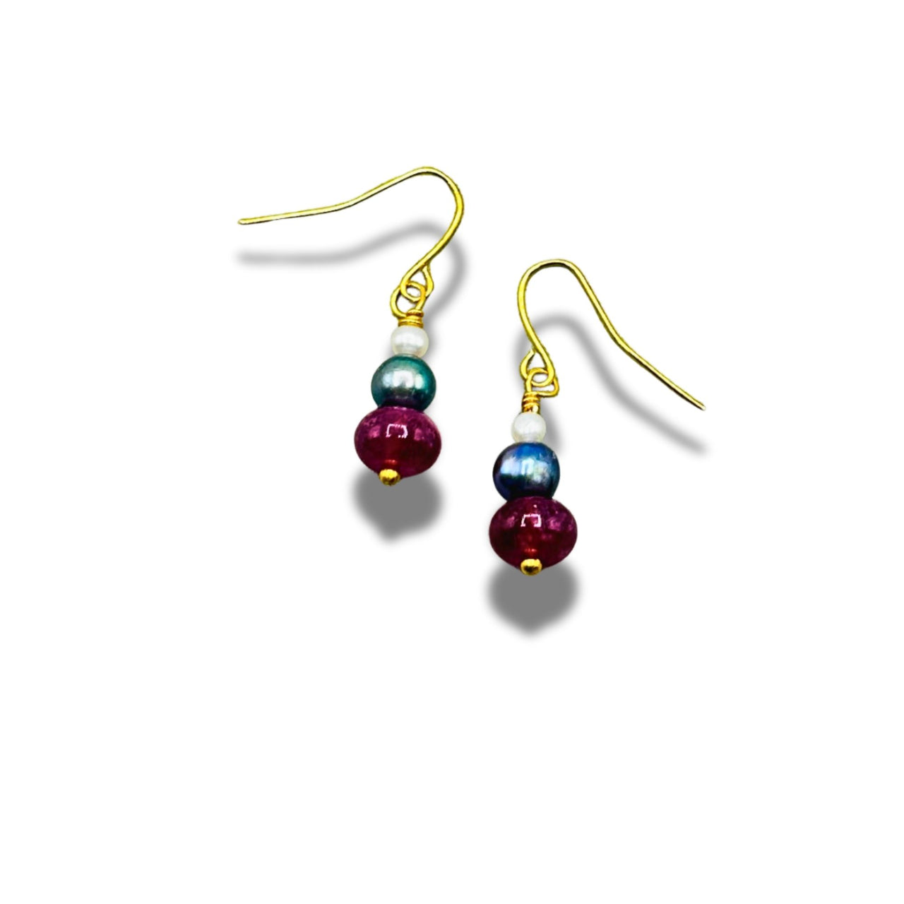 Glimmering Gems Dangle Earrings