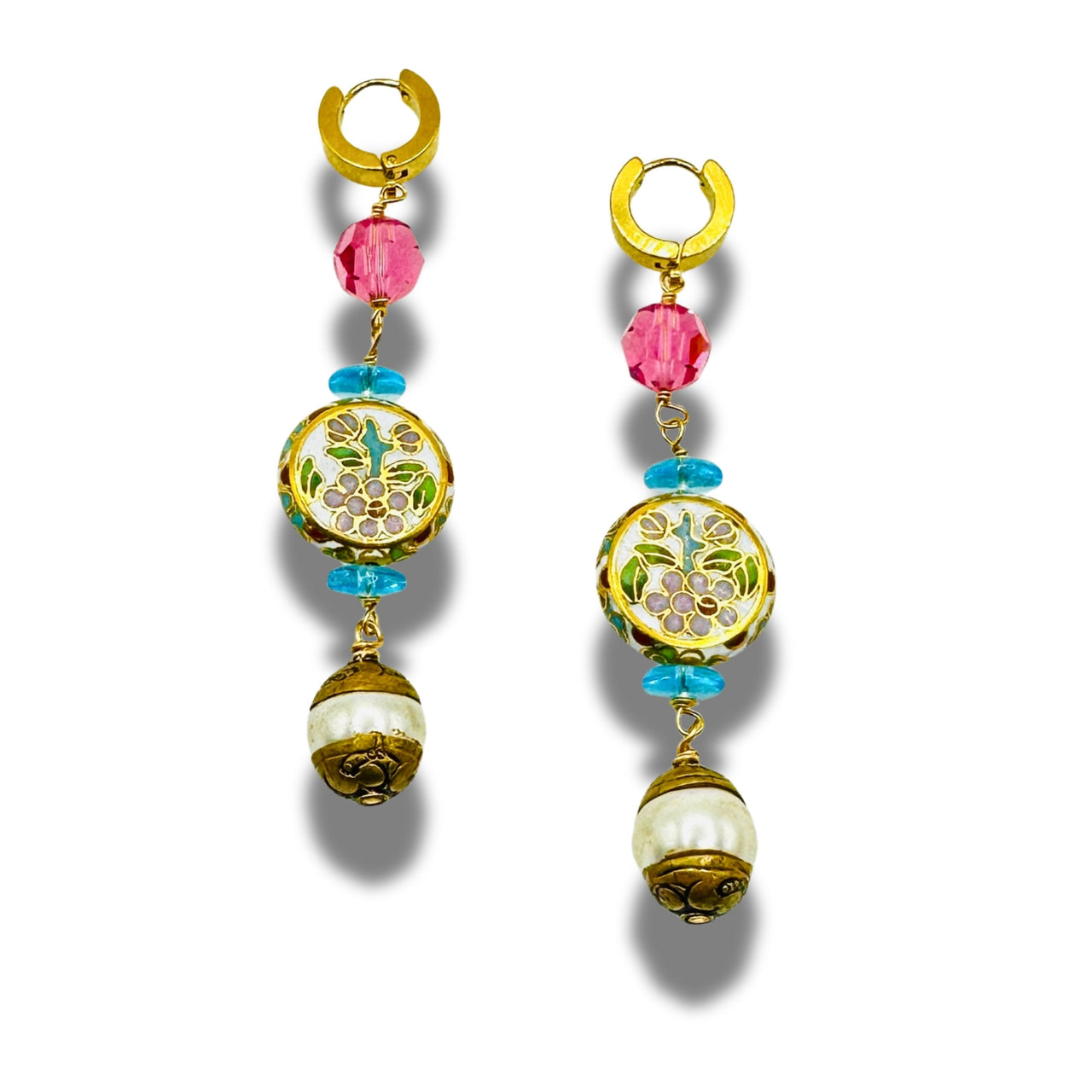 Boho Bloom Dangle Drop Duster Earrings