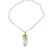 Electroformed Clear Crystal Point Necklace