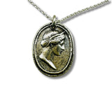 Athenian Man Vintage Cameo Necklace