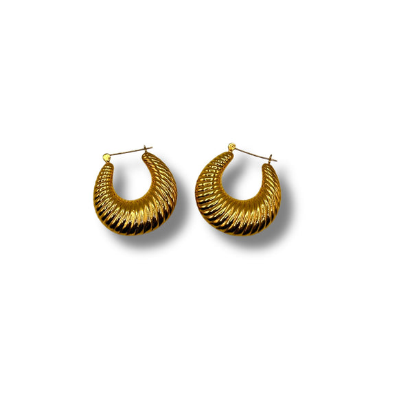 Corrina Sterling Silver Gold Plated Hoop Earrings