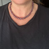 Genuine Pink Freshwater Pearl Beaded Hand Knotted Statement Necklace