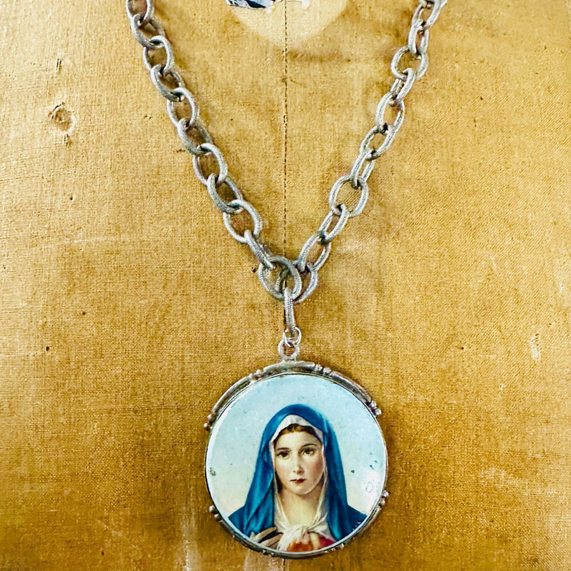 Statement Piece, Vintage Religious Necklace