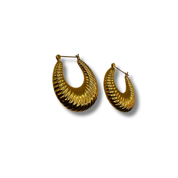 Corrina Sterling Silver Gold Plated Hoop Earrings
